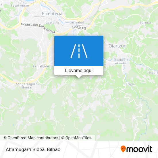 Mapa Altamugarri Bidea