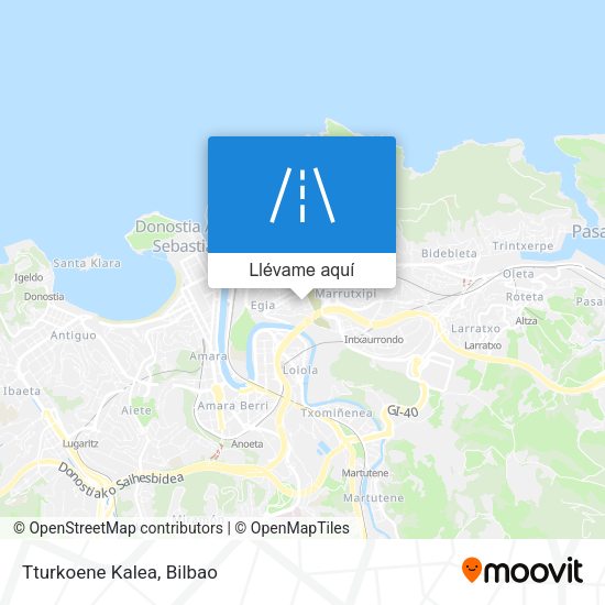 Mapa Tturkoene Kalea