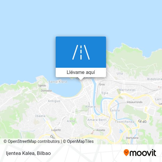 Mapa Ijentea Kalea