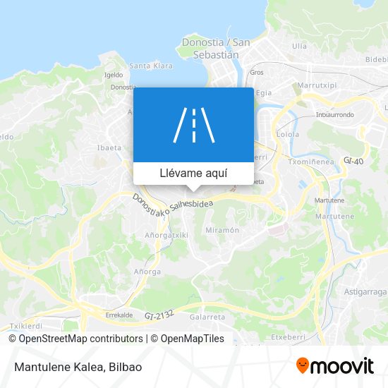 Mapa Mantulene Kalea
