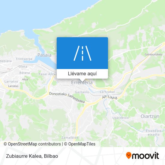 Mapa Zubiaurre Kalea