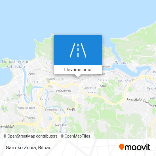 Mapa Garroko Zubia