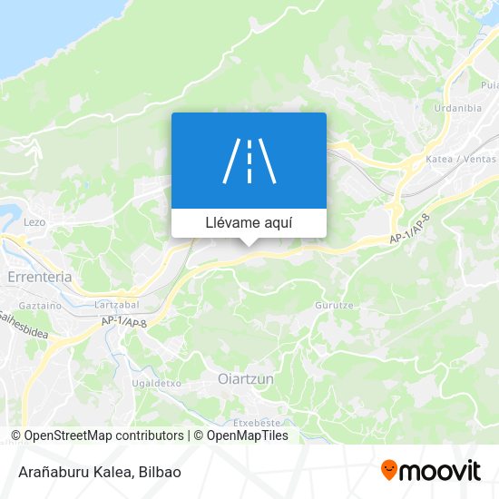Mapa Arañaburu Kalea