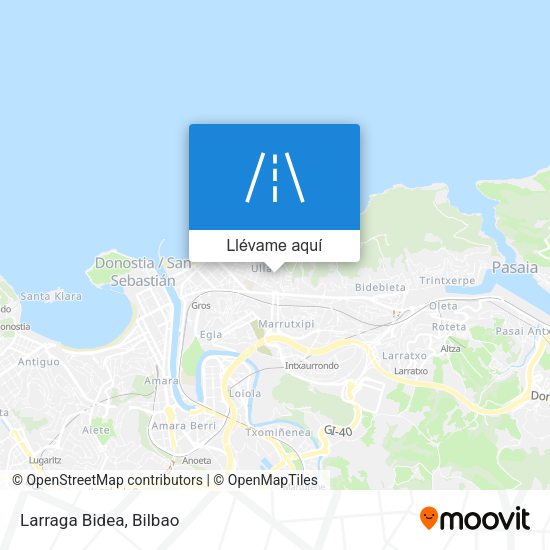 Mapa Larraga Bidea