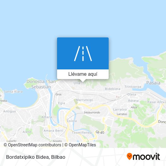Mapa Bordatxipiko Bidea