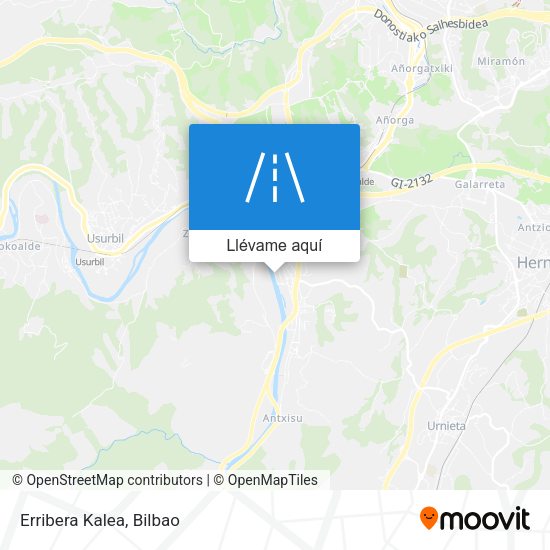 Mapa Erribera Kalea
