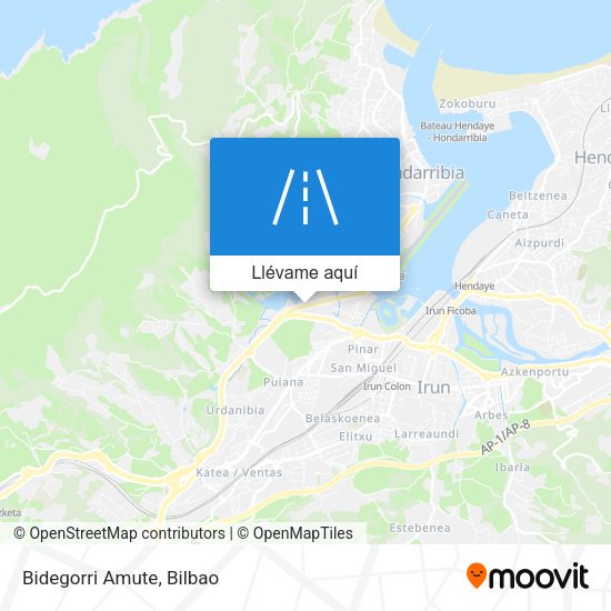 Mapa Bidegorri Amute