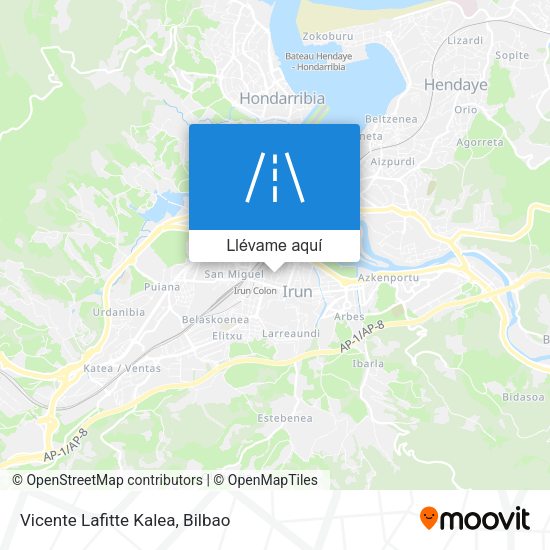 Mapa Vicente Lafitte Kalea