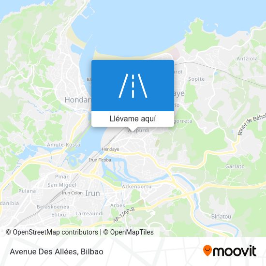 Mapa Avenue Des Allées