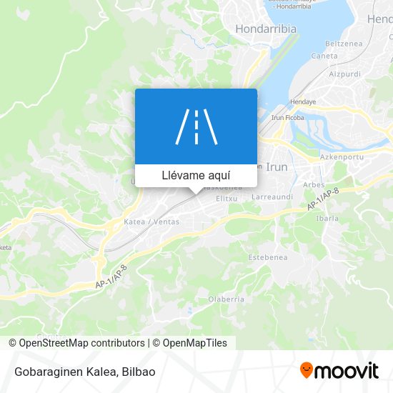 Mapa Gobaraginen Kalea
