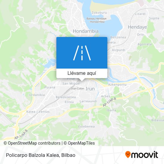 Mapa Policarpo Balzola Kalea