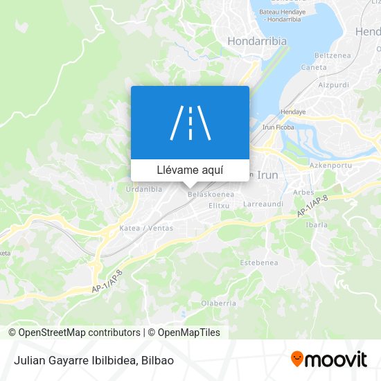 Mapa Julian Gayarre Ibilbidea