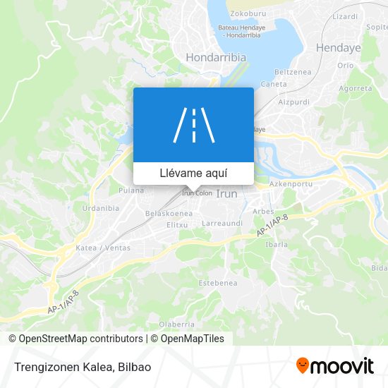 Mapa Trengizonen Kalea