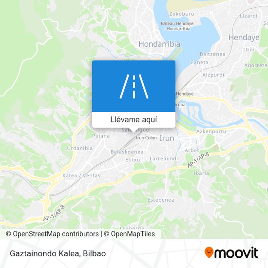 Mapa Gaztainondo Kalea