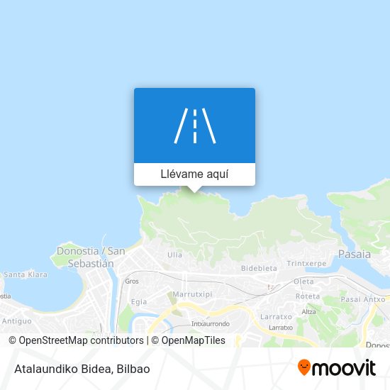 Mapa Atalaundiko Bidea