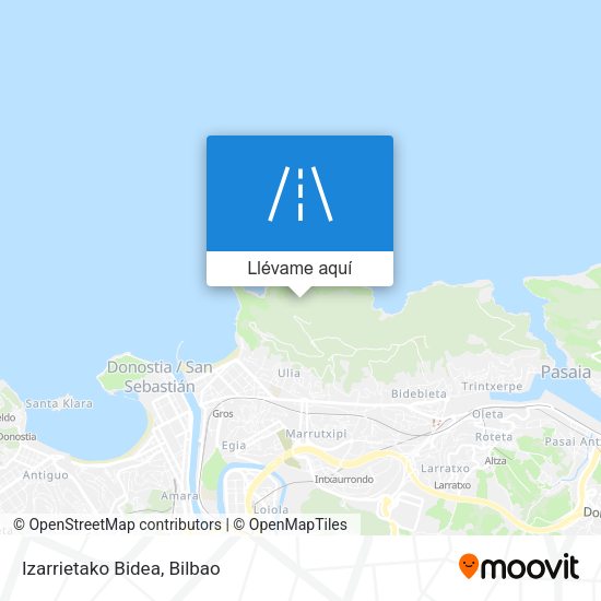 Mapa Izarrietako Bidea