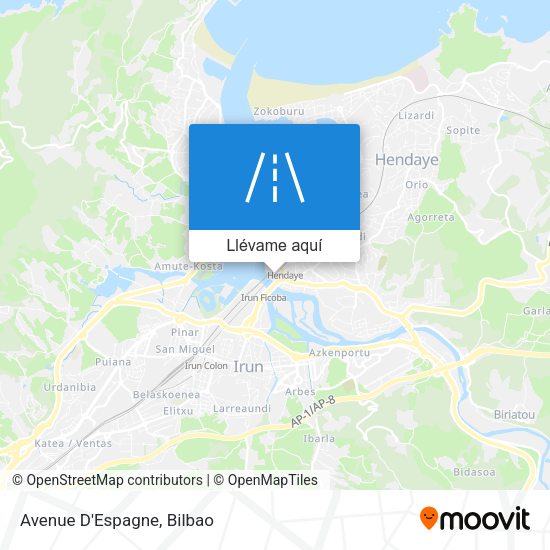 Mapa Avenue D'Espagne
