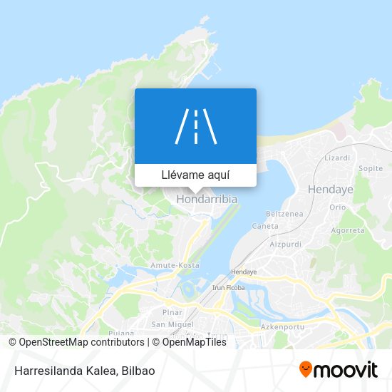 Mapa Harresilanda Kalea