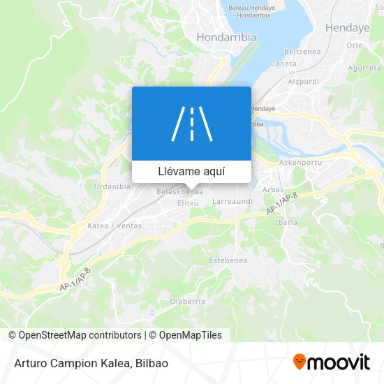 Mapa Arturo Campion Kalea
