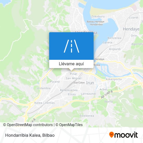 Mapa Hondarribia Kalea