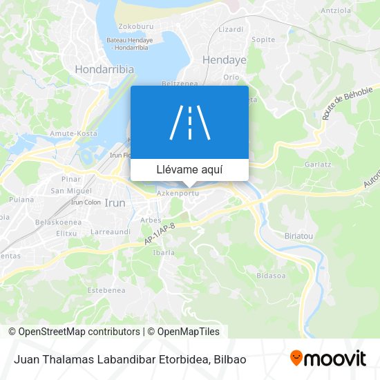 Mapa Juan Thalamas Labandibar Etorbidea