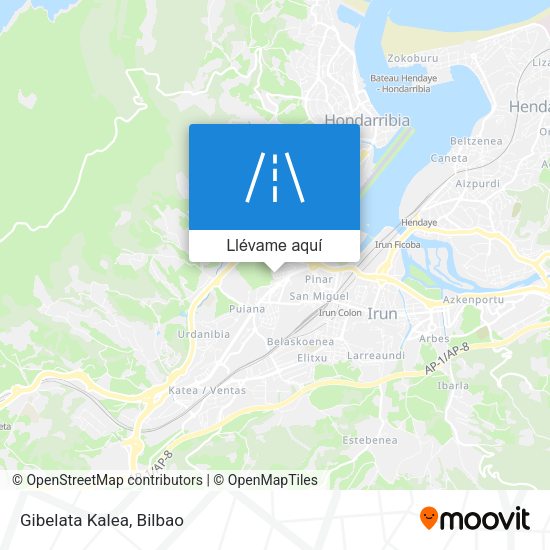 Mapa Gibelata Kalea