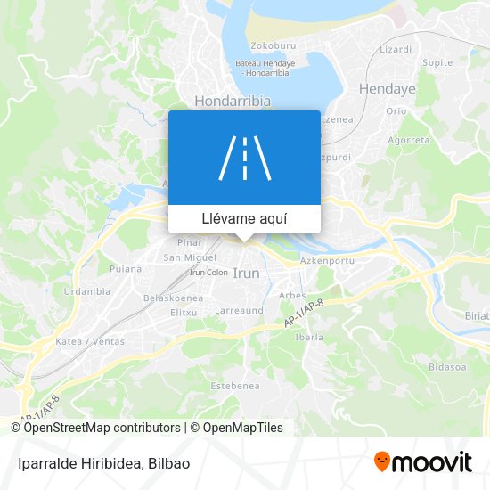 Mapa Iparralde Hiribidea