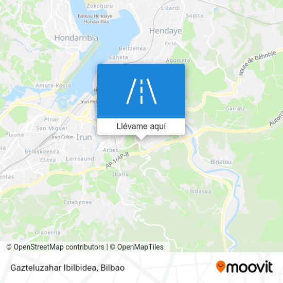 Mapa Gazteluzahar Ibilbidea
