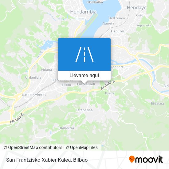 Mapa San Frantzisko Xabier Kalea