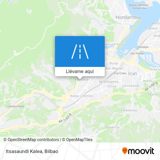 Mapa Itsasaundi Kalea