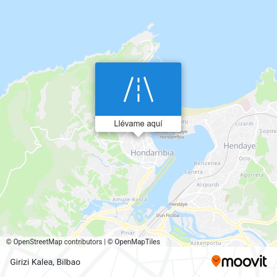 Mapa Girizi Kalea