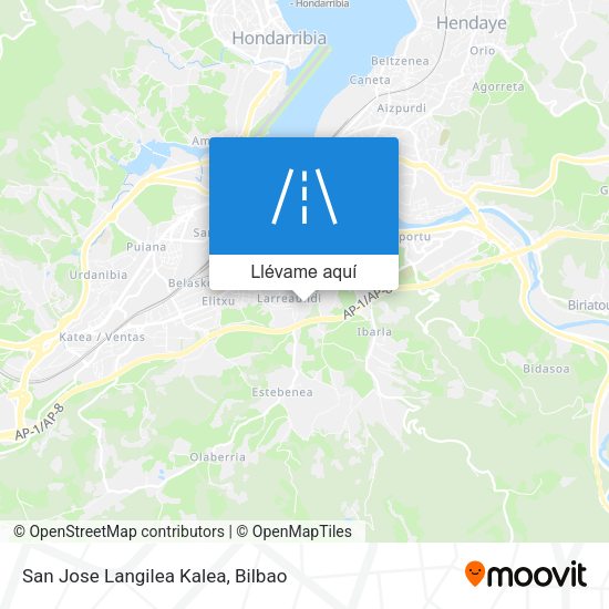 Mapa San Jose Langilea Kalea