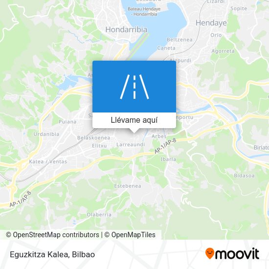 Mapa Eguzkitza Kalea