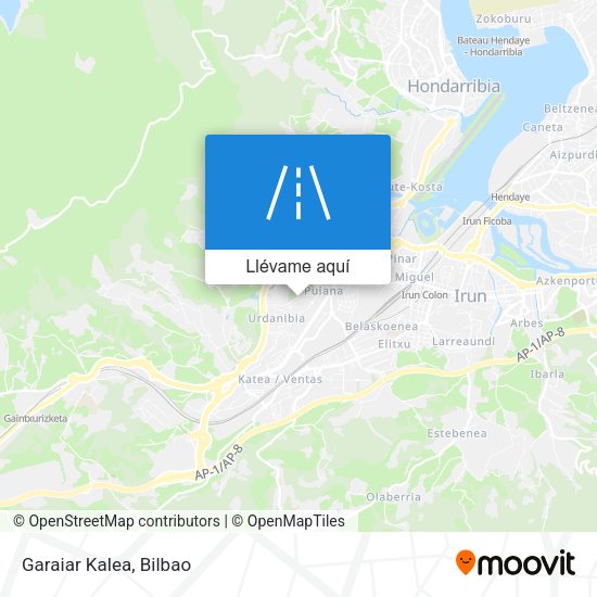Mapa Garaiar Kalea