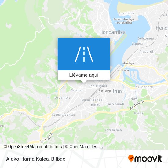 Mapa Aiako Harria Kalea