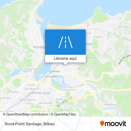 Mapa Rond-Point Santiago
