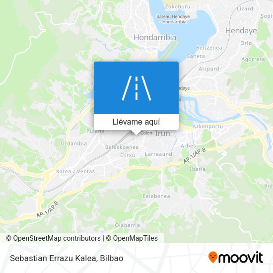 Mapa Sebastian Errazu Kalea