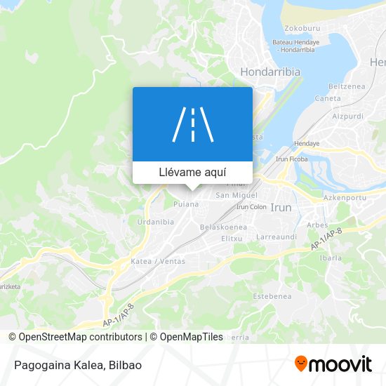 Mapa Pagogaina Kalea