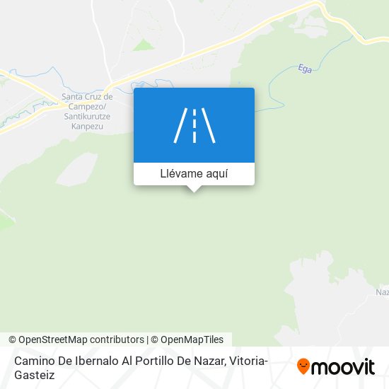 Mapa Camino De Ibernalo Al Portillo De Nazar