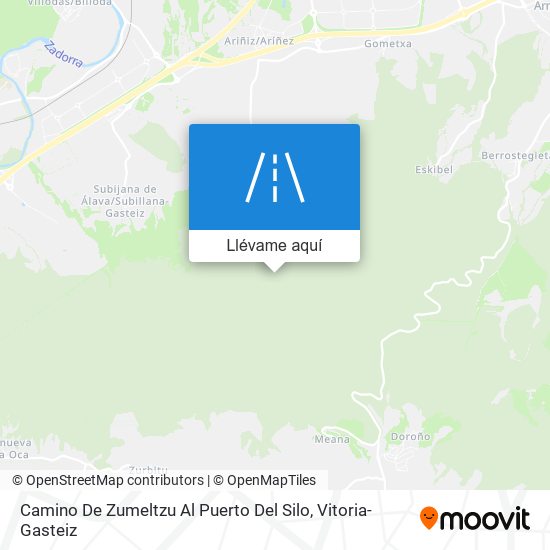 Mapa Camino De Zumeltzu Al Puerto Del Silo