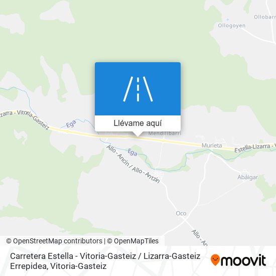 Mapa Carretera Estella - Vitoria-Gasteiz / Lizarra-Gasteiz Errepidea