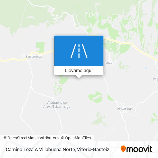 Mapa Camino Leza A Villabuena Norte