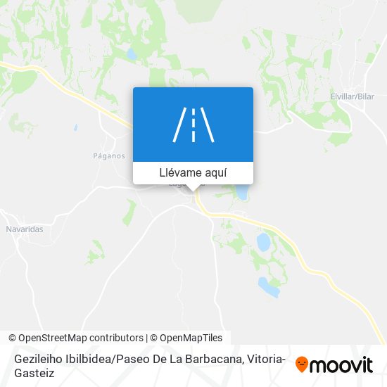 Mapa Gezileiho Ibilbidea / Paseo De La Barbacana