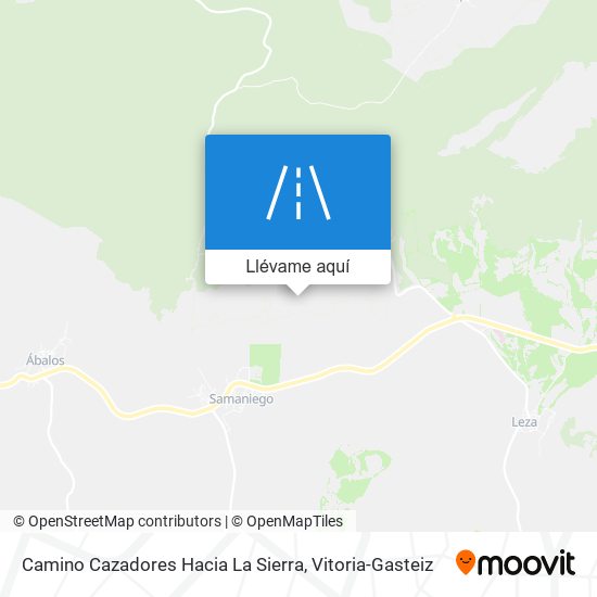 Mapa Camino Cazadores Hacia La Sierra