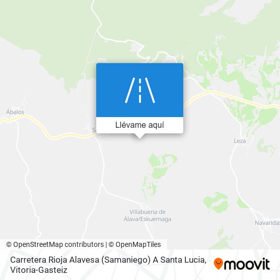 Mapa Carretera Rioja Alavesa (Samaniego) A Santa Lucia