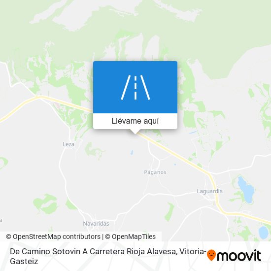 Mapa De Camino Sotovin A Carretera Rioja Alavesa