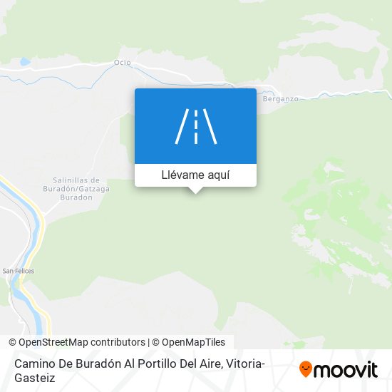 Mapa Camino De Buradón Al Portillo Del Aire