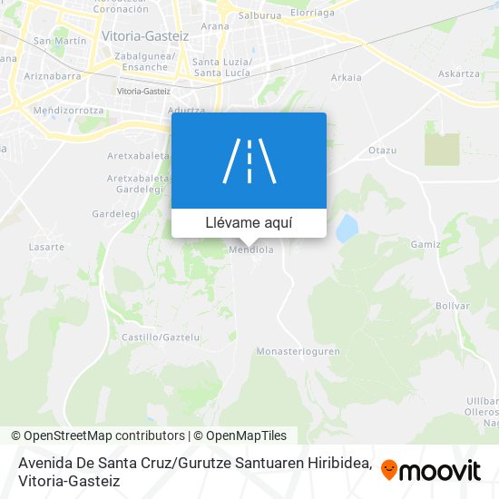 Mapa Avenida De Santa Cruz / Gurutze Santuaren Hiribidea