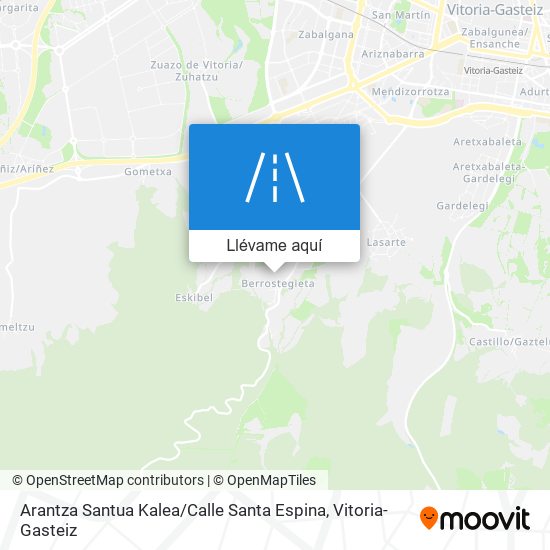Mapa Arantza Santua Kalea / Calle Santa Espina