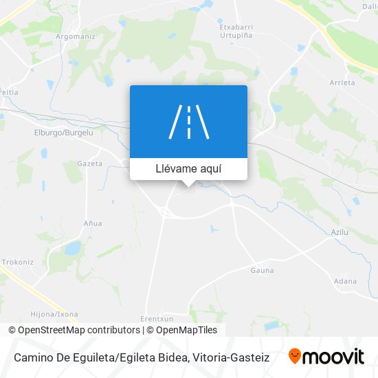 Mapa Camino De Eguileta / Egileta Bidea